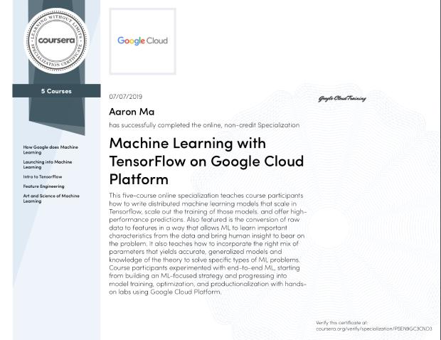 Machine Learning with TensorFlow on Google Cloud Platform