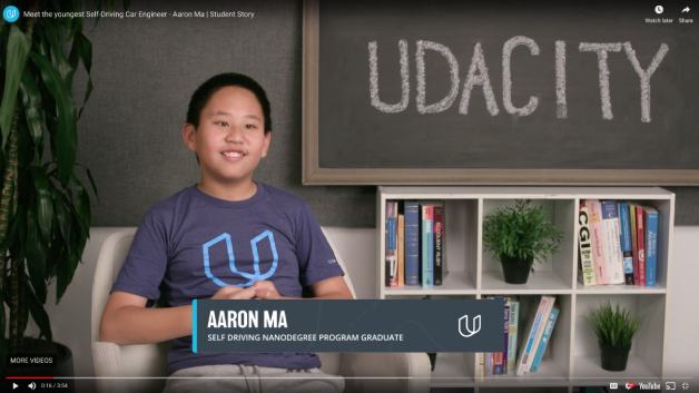 Meet the youngest Self-Driving Car Engineer – Aaron Ma | Student Story